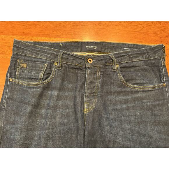 36 X 32 Scotch & Soda Vernon Button Fly Amsterdam Blau Radio Jeans Blue - Picture 8 of 16